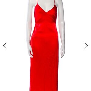 Alice + Olivia Vibrant Red Maxi Dress
